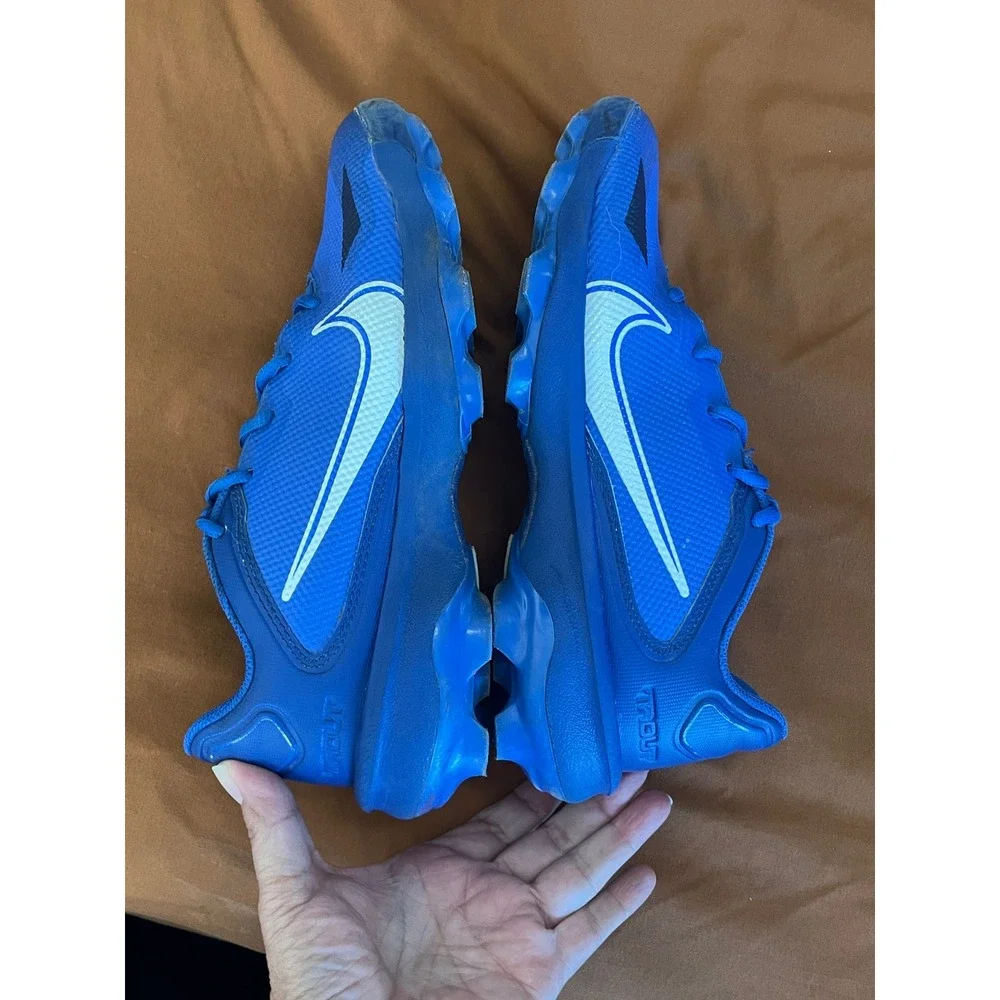 Nike Force Trout 8 Keystone Youth Baseball Cleats Blue‎ White CZ5912-414 Size 5Y